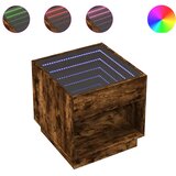  Stolić s beskonačnim LED svjetlima boja hrasta 50x50x50 cm | shoptok.hr