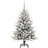 vidaXL Umjetno božićno drvce s rasvjetom i setom kuglica Zelena 120 cm | shoptok.hr