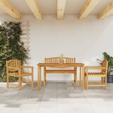 vidaXL 4-dijelni vrtni blagovaonski set od masivne tikovine | shoptok.hr