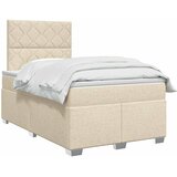  Boxspring krevet s madracem Krem 120 x 190 cm Tkanina | shoptok.hr