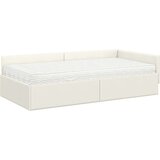  Kotni okvir postelje z matrico Drugo 2 pcs krema Žamet, (5000123413) | Shoptok.si