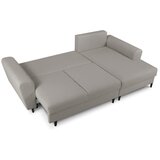 Cosmopolitan Design Svijetlo siva sklopiva/s prostorom za odlaganje kutna garnitura od bouclé tkanine (s desnim kutom/s ležaljkom) Kyoto – | shoptok.hr