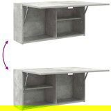 vidaXL Kupaonski zidni ormarić beton sivi 80x25x40cm konstruirano drvo | shoptok.hr