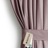 Restilo zasłona VELVET kolor brązowy szarfa upinająca styl klasyczny taśma materiał velvet 140x245 | shoptok.hr