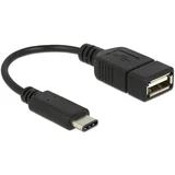 65579 USB kabel Type-C 2.0 vtični-USB 2.0 A, 15 cm, črn