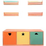 Hanah home Polica za knjige Bookshelf And Toys Cabinet