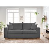 Bobochic Paris Siva raztegljiva sedežna garnitura iz rebrastega žameta 225 cm Augustin – | Shoptok.si