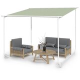 Blumfeldt Nantes, sjenica, nadstrešnica, 3x3m, poliester, čelični okvir, UV50+, podni kotačići | shoptok.hr