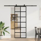  Klizna vrata s priborom 76 x 205 cm od ESG stakla i aluminija | shoptok.hr