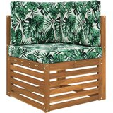  Zunanja blazina za kavč 3 pcs Vzorec lista Poliester, (5000202344) | Shoptok.si