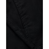 Ombre Men's cotton cargo shorts with elastic waistband - black | ePonuda.com