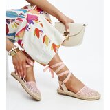 Gemre Pink lace slingback espadrilles Teha | ePonuda.com