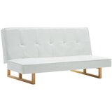 SOFA Kavč z ležiščem umetno usnje bele barve Cene