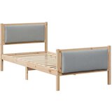  Okvir za krevet Svijetlo siva 100 x 200 cm tkanina | shoptok.hr