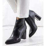 Gemre Black heeled ankle boots Ezinet Cene