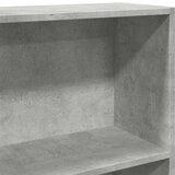 vidaXL Knjižna omara betonsko siva 80x24x176 cm inženirski les | Shoptok.si