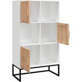  Visoka komoda bijela 70 x 35 x 125 cm od konstruiranog drva | shoptok.hr