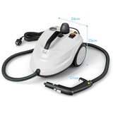 Izdelki za telo Prenosni parni čistilec 2000 W, visokotlačni parni čistilec s 15 dodatki, bele barve | Shoptok.si