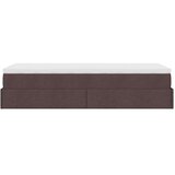 vidaXL otomanski okvir kreveta s madraca tamnosmeđi 90x200cm tkanine | shoptok.hr