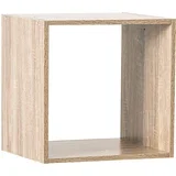 five zidna polica 34,5X32X34,5 cm drvo natural 138966
