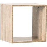 FIVE polica cube 34.5x32x34.5cm furnir natur