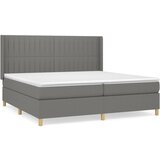 The Living Store Box spring postelja z vzmetnico temno siva 200x200 cm blago - Box Spring Postelja, (21521270) | Shoptok.si