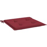 vidaXL Jastuci za vrtne stolice 2 kom boja vina 50x50x3 cm od tkanine | shoptok.hr