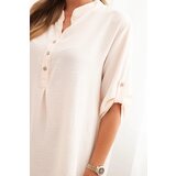 Kesi Włoski Blouse with a longer back light beige | ePonuda.com