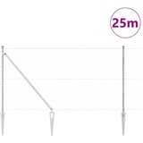  Heksagonalna ograda s stubom 25 x 1,2 m Pocinčani čelik Srebrna | shoptok.hr