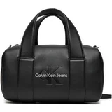 Calvin Klein Jeans Torbe SCULPTED SQUARE BARREL BAG MONO K60K612378 Črna