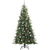  Umjetno božićno drvce s nogom s stalakom Zelena 240 cm PE i PVC | shoptok.hr