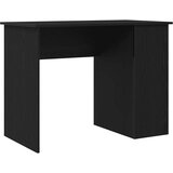 vidaXL Pisalna miza črna hrast 100x55x75 cm inženirski les | Shoptok.si
