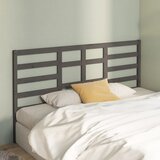  Uzglavlje za krevet sivo 186 x 4 x 104 cm od masivne borovine | shoptok.hr