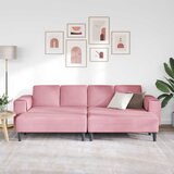  Kauč za dnevni boravak 3 pcs Ružičasta 250 x 188 x 76 cm | Eponuda.com