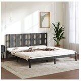  Za krevet od masivne borovine sivi 200 x 200 cm | shoptok.hr
