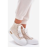 Boto High Women's Sneakers On Platform Beige Laviriona | shoptok.hr