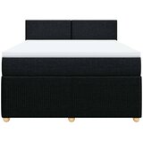  Krevet s oprugama i madracem crni 140x200 cm od tkanine | shoptok.hr