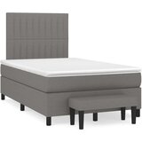  Krevet s oprugama i madracem tamnosivi 120 x 200 cm od tkanine | shoptok.hr