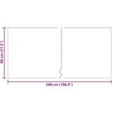 vidaXL Tepih trkač Siva 80 x 500 cm tkanina | shoptok.hr