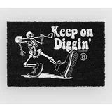 Keep On Diggin' Doormat black