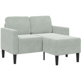 SOFA 2-sedežni kavč z ležiščem v obliki črke L svetlo siva 125 cm | Shoptok.si