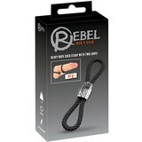 Rebel Heavy Rope Cock Strap with 2 Loops Black | shoptok.hr