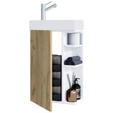 MID.YOU Kombiniran Umivalnik Lumia, Bela, Barva Hrasta | Shoptok.si