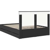  Okvir za krevet Crna 140 x 190 cm Inženjersko Drvo | shoptok.hr