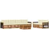  Set vanjskih sofa 7 kom. Prirodna i krem | shoptok.hr
