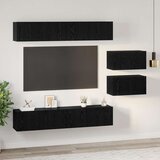  Set TV komoda 6 kom. Crni hrast Konstruirano drvo | shoptok.hr