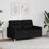  Dvosjed od tkanine crni 120 cm | shoptok.hr