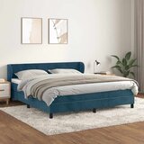  Krevet s oprugama i madracem tamnoplavi 160x200 cm baršunasti | shoptok.hr