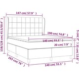  s oprugama i madracem crni 140 x 190 cm od tkanine | shoptok.hr