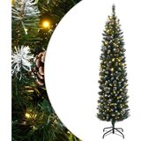 vidaXL Umjetno tanko božićno drvce s 300 LED žarulja 180 cm | shoptok.hr
